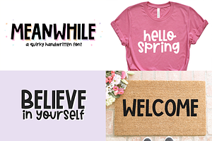 Spring Handwritten Font Bundle