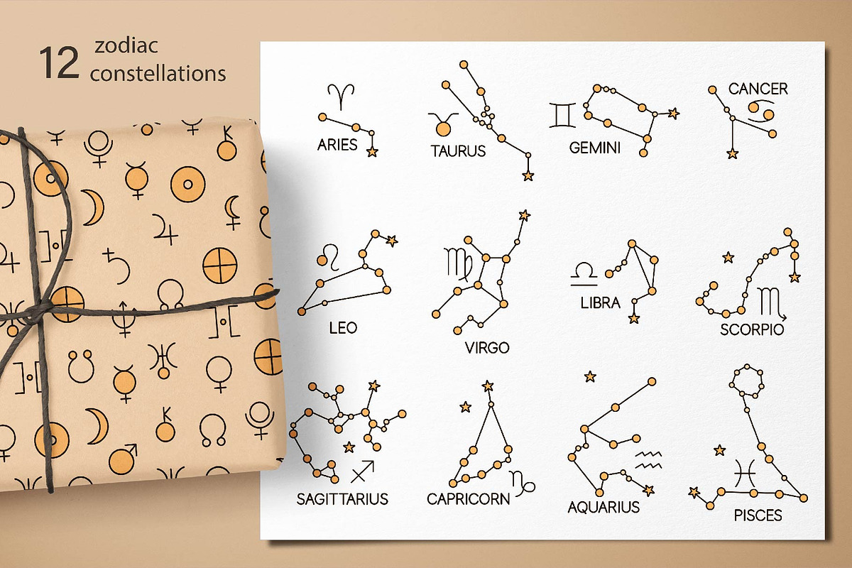 Astrology collection. Zodiac sign, an Illustration by illustrator_natalie (Photo 3 of 12)