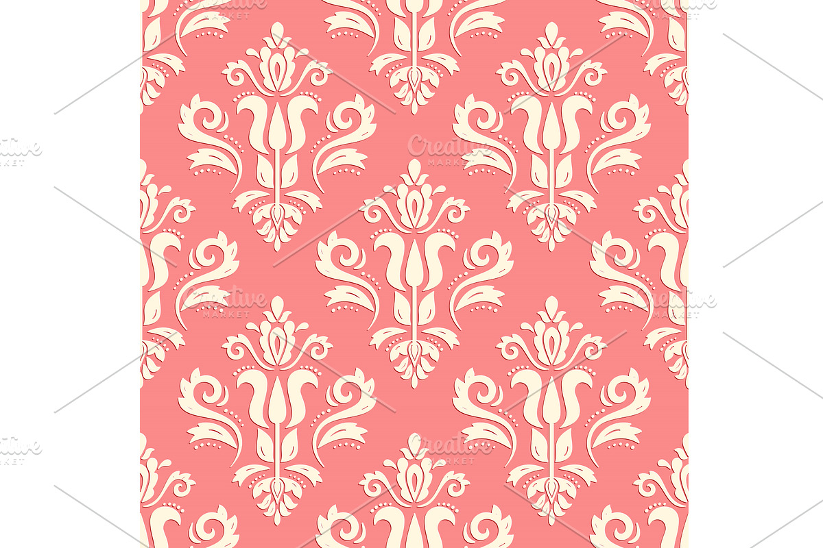 Seamless Vector Oriental Pattern, a Decorative Illustration by FineArtStudio (Photo 1 of 3)