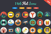 146 Flat Icons, an Icon by Flat Icons (Thumbnail 1 of 5)
