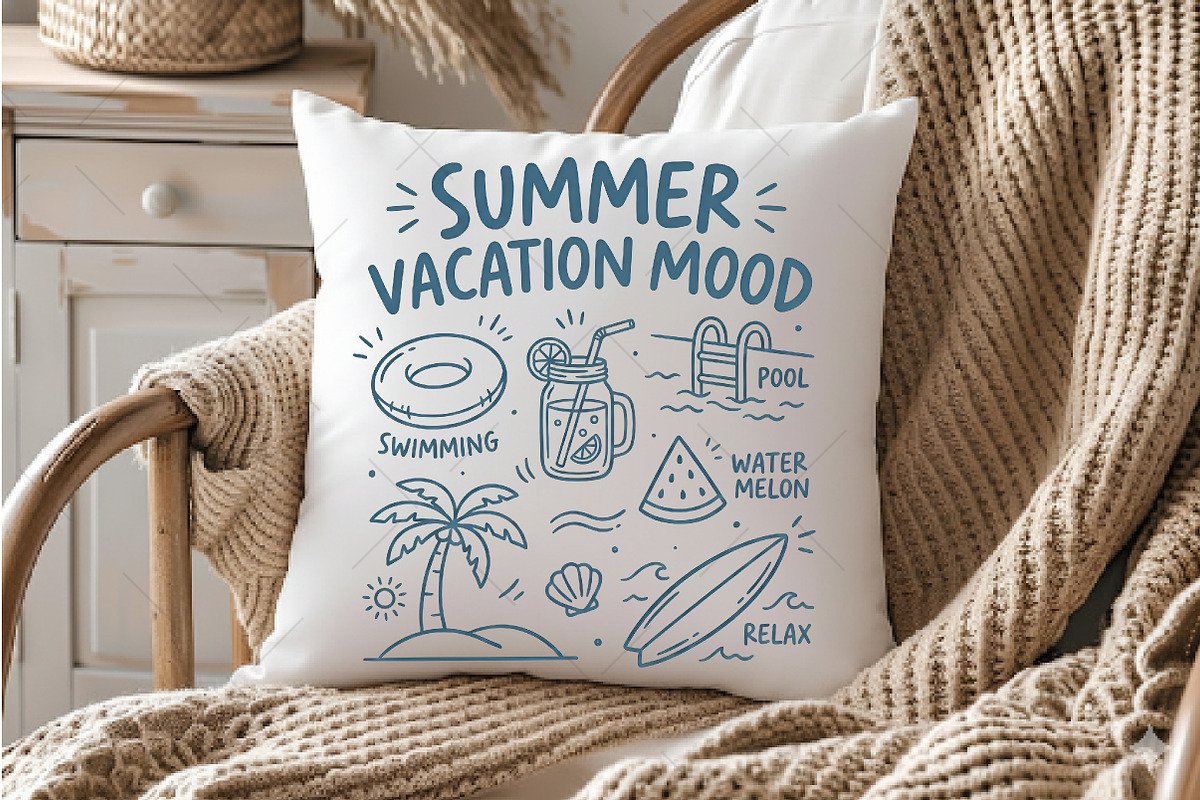 Summer Beach Vacation Mood PNG, an Illustration by OK Design (Photo 4 of 5)