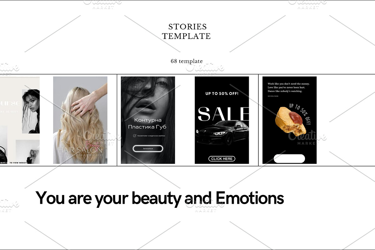 Template Stories Instagram, a Marketing Template by AI Goddess Creations