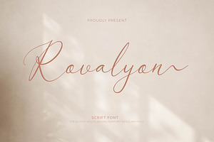 Rovalyon Handwriting Font