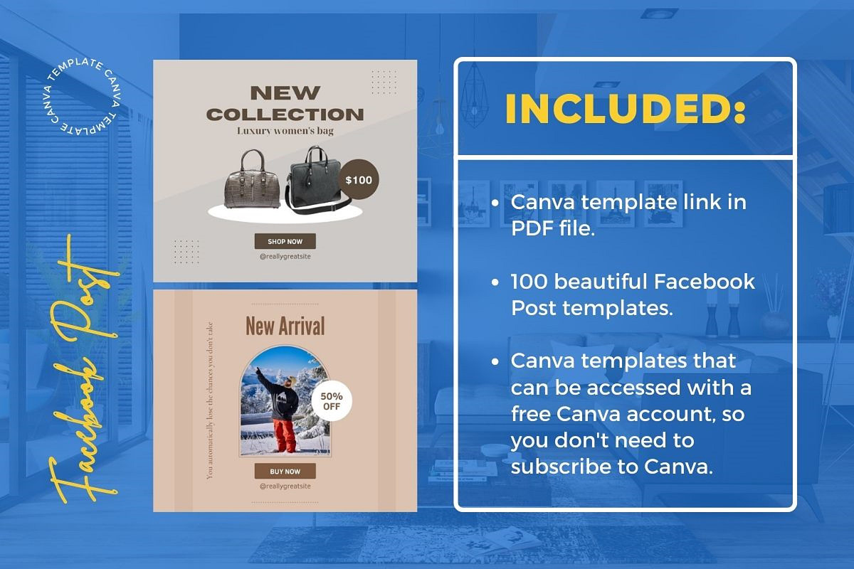 Fashion Sale Content Facebook Posts, a Social Media Template by emcrea (Photo 5 of 9)