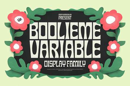 Boolieme - Variable Display Typeface, a Sans Serif Font by creativemedialab