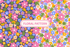 Small Flower Seamless Patterns