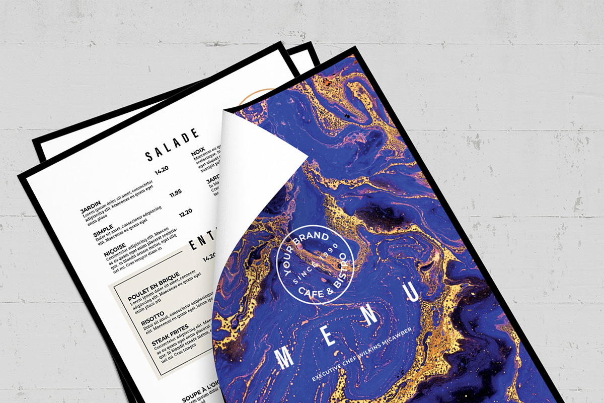 Modern Menu Template, a Flyer Template by BrandPacks (Photo 7 of 7)