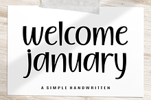 Welcome January