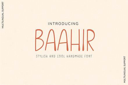 Baahir Handmade Font