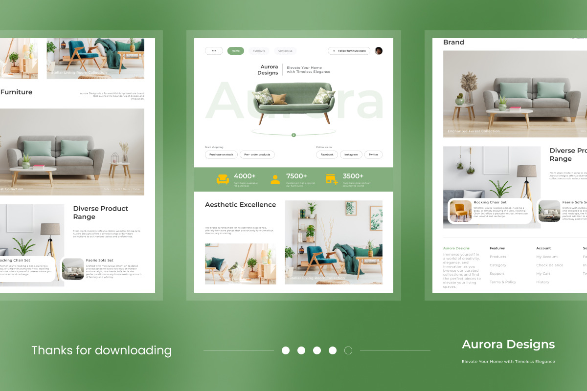 Aurora Designs - Furniture Landing P, an App Template by twinstd (Photo 5 of 5)