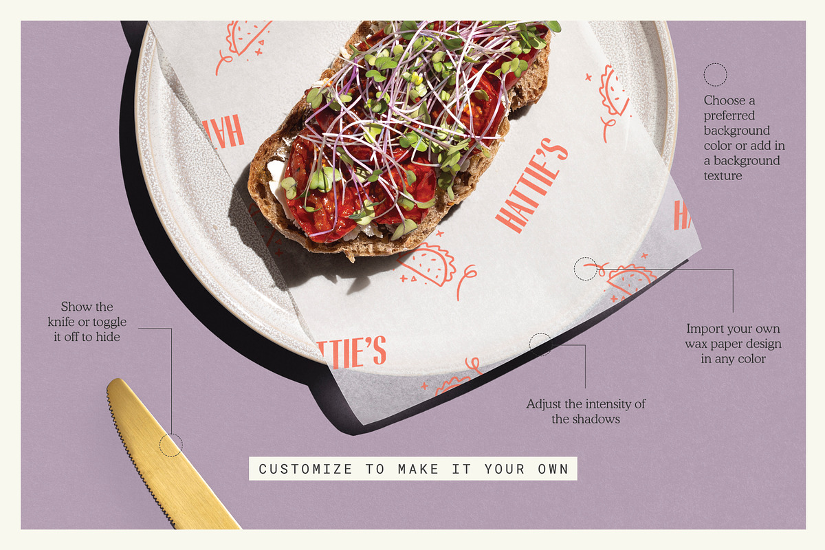 Food Paper + Plate mockup, a Packaging Mockup by mockstar (Photo 3 of 6)