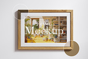 Wooden frame mockup close up, a Household Mockup by Artjafara (Thumbnail 1 of 6)