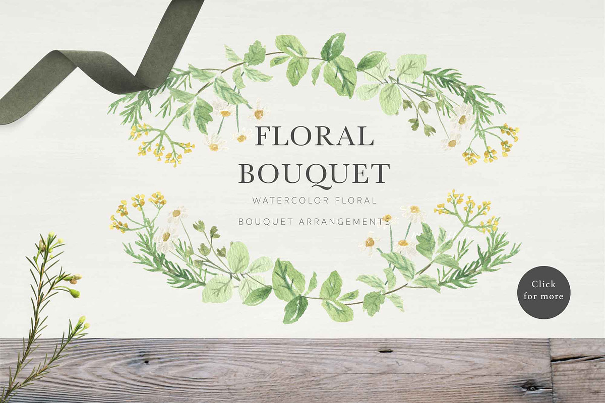 HERB BOTANIST watercolor clipart, a Decorative Illustration by Momo Studio (Photo 3 of 15)