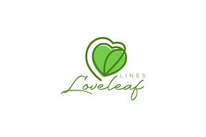 leaf love plant flower feminine logo, a Branding & Logo Template by devastd