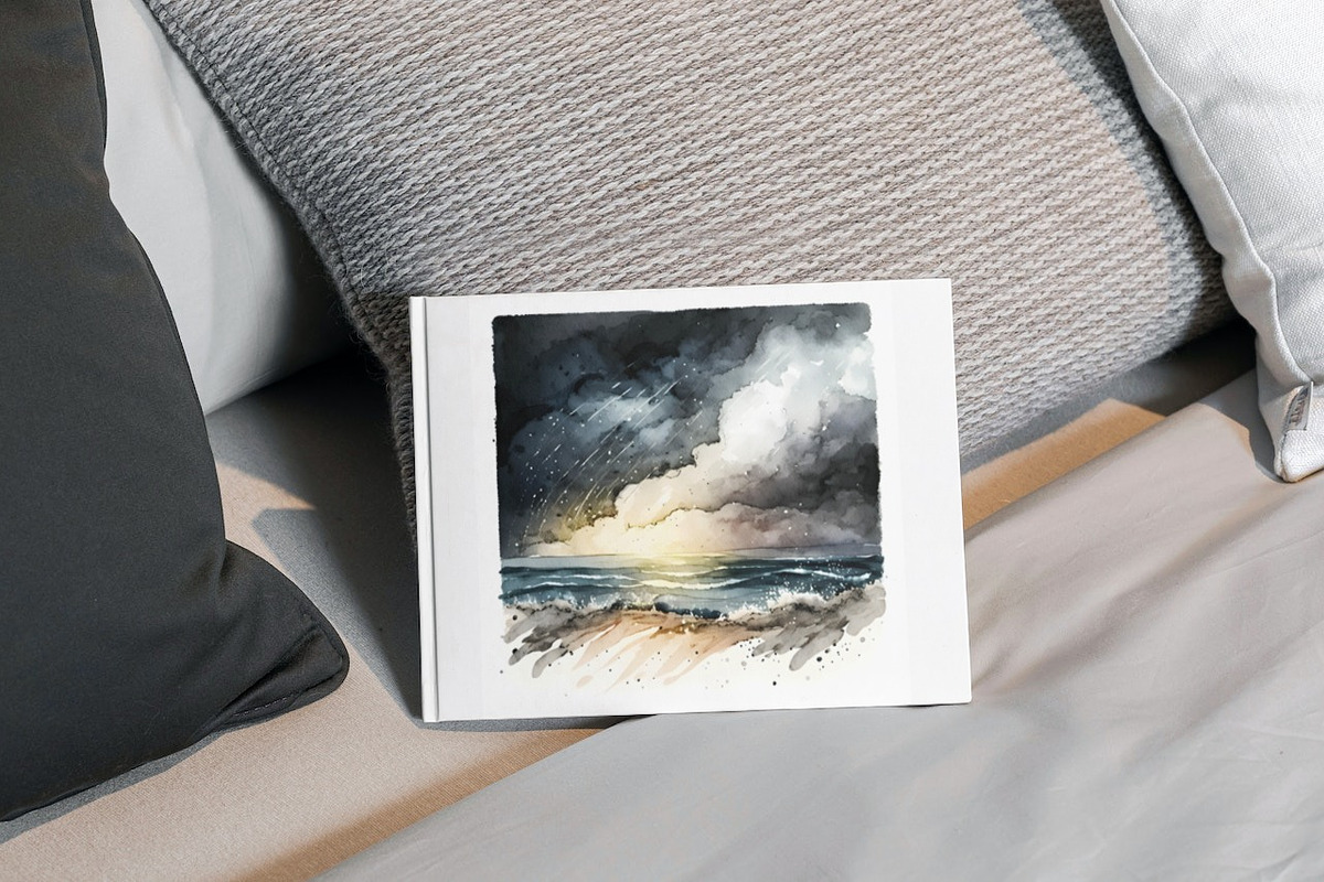 Watercolor Sea Storm Illustrations, a Decorative Illustration by TheBlackPixelCo (Photo 4 of 6)