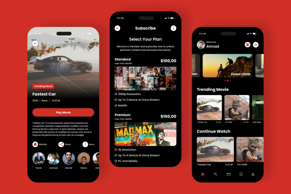 Mooflix - Movie Streaming Mobile App, an App Template by twinstd (Photo 3 of 5)