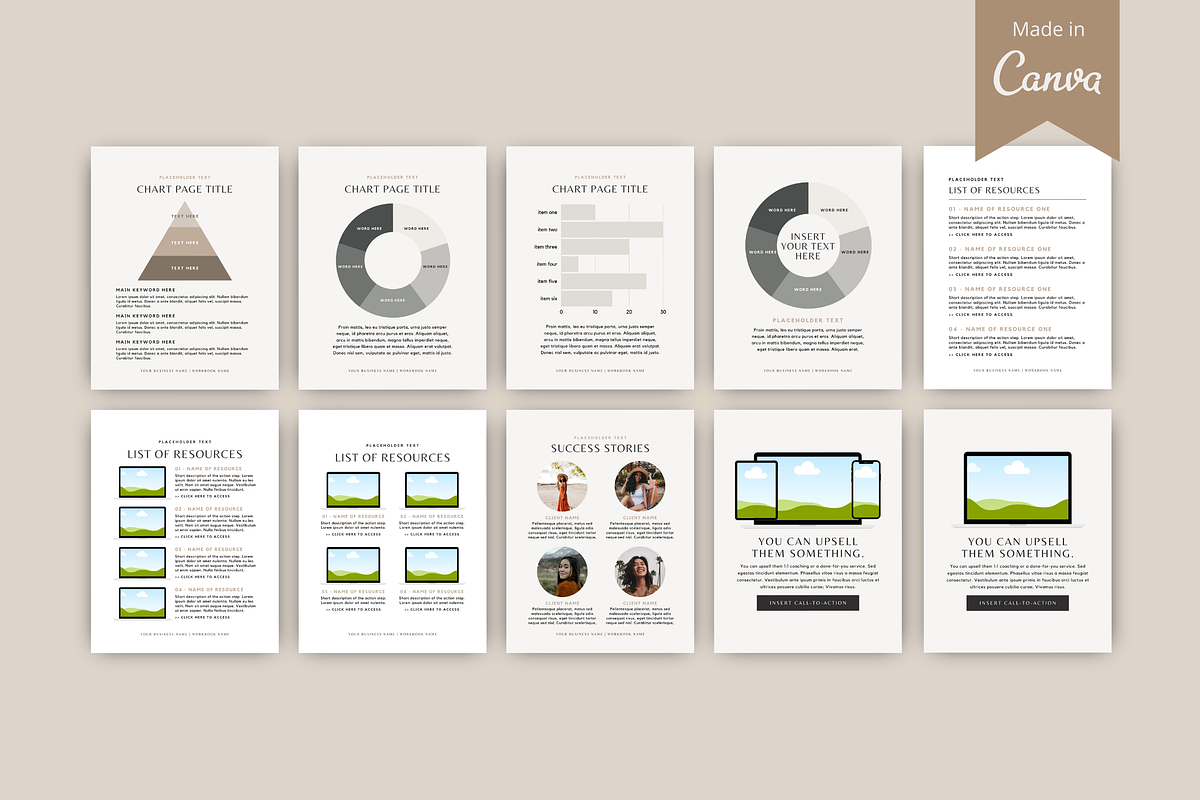 Canva Course Workbook Template, a Magazine Template by molly ho studio (Photo 6 of 8)