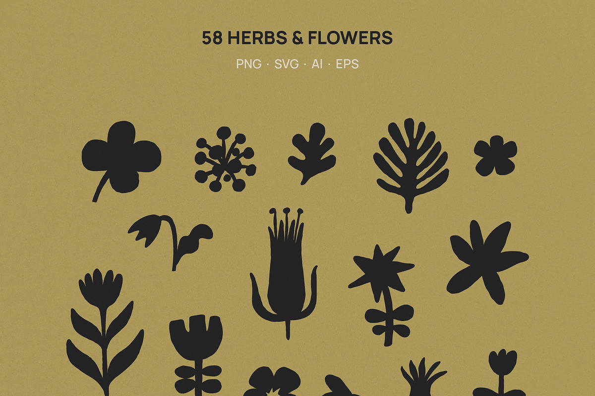 Wild Herbarium — Botanical Folk Art, an Object Illustration by happpydesign (Photo 8 of 14)