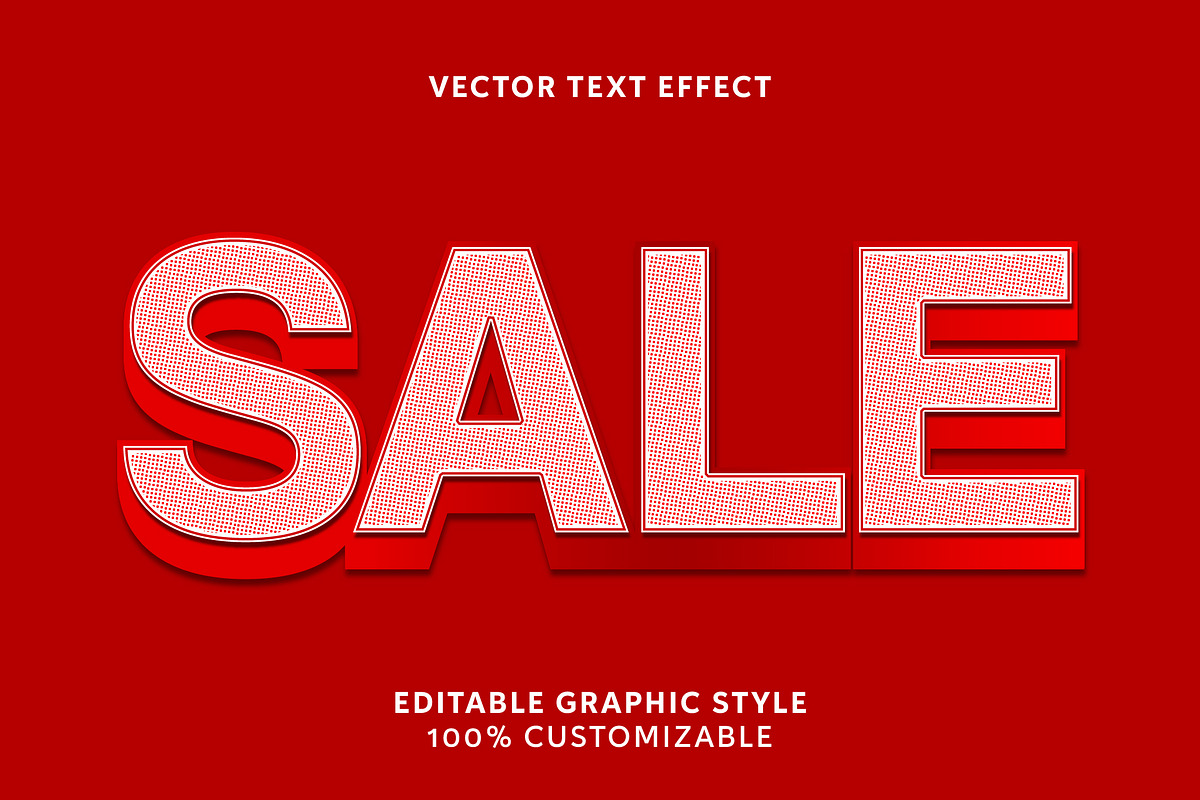 Bold Halftone Display Text Effect