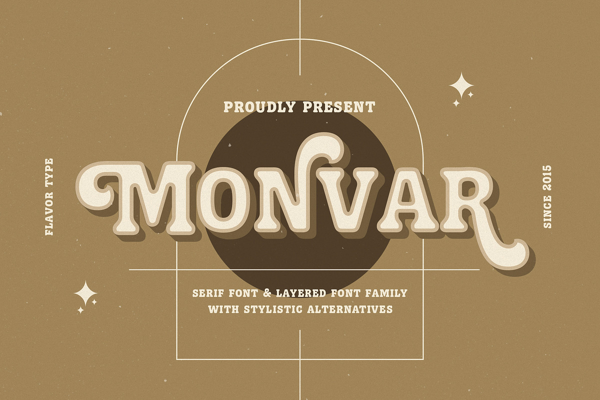 Monvar - Cooper Layered Fonts, a Font by Flavortype (Photo 1 of 11)