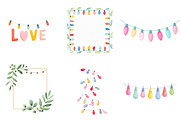 Christmas lights clipart, an Illustration by CreationArt (Thumbnail 3 of 5)