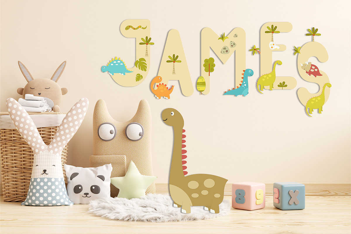 Nursery Art Dinosaurs Kids Bundle, an Animal Illustration by Nursery Art (Photo 9 of 9)