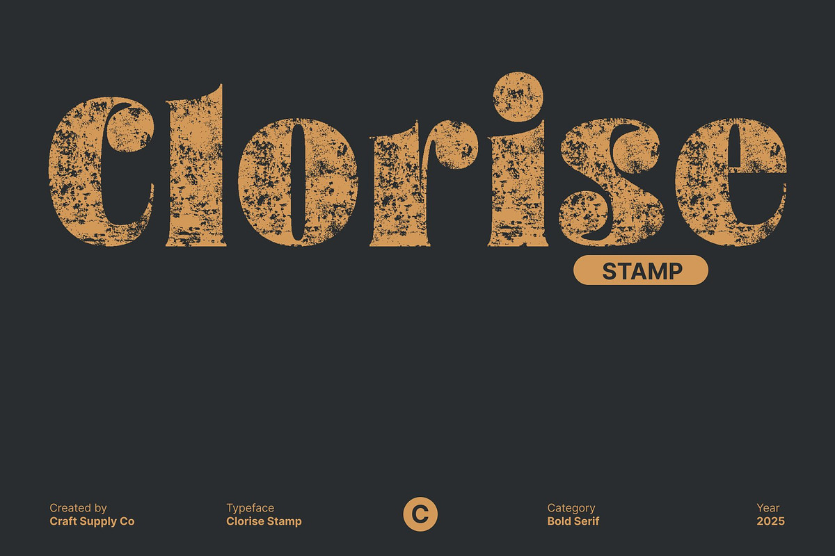 Clorise Stamp, a Sans Serif Font by Craft Supply Co. (Photo 1 of 8)