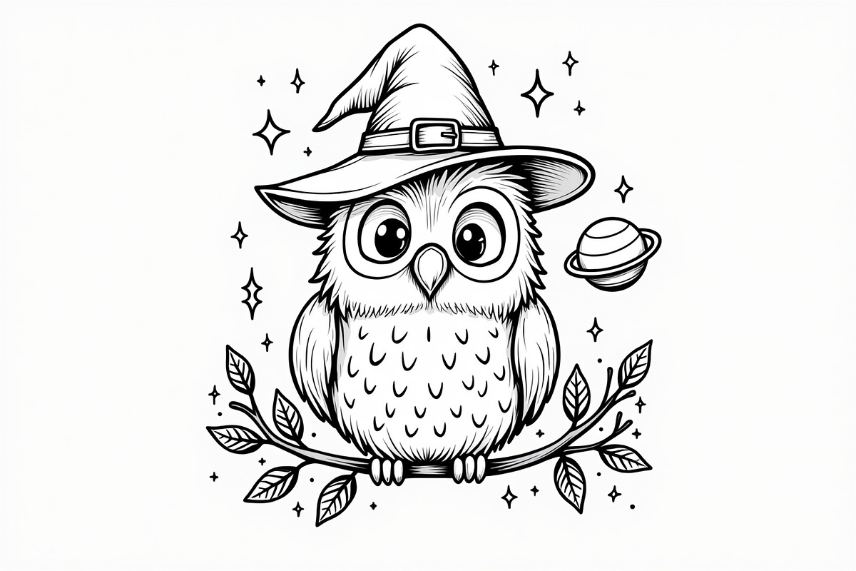 Halloween Coloring Book Set Pack, an Illustration by Creativeshirt (Photo 18 of 19)