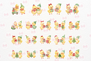 Baby Christmas Chick Clipart, an Illustration by Markicha Art (Thumbnail 2 of 6)