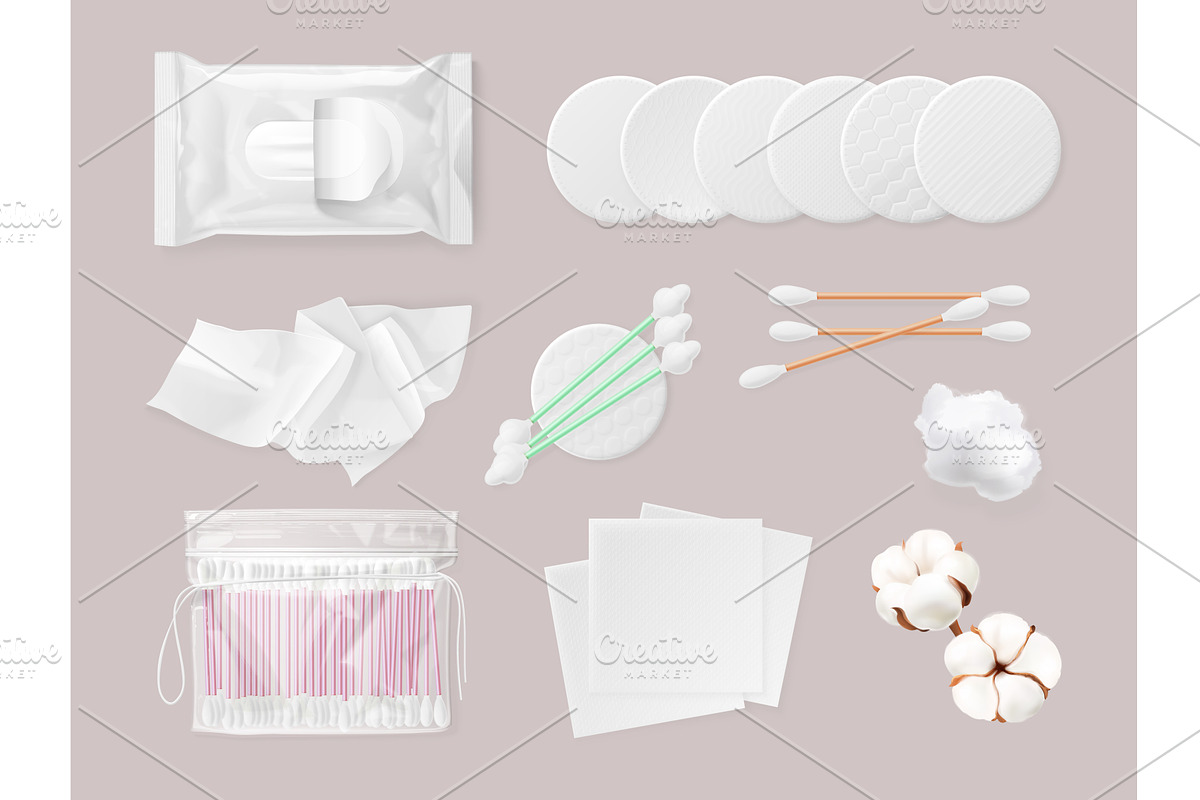 Realistic cotton wool. Hygiene, a Graphic by Stock-Smart-Start