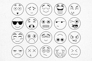 Emoji Faces Line Art, an Emoji Icon by Tekuni (Thumbnail 8 of 9)