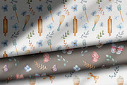 Watercolor blue Baking Clipart Set, an Illustration by ViolettaKh (Thumbnail 6 of 9)