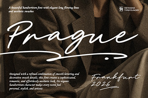 Prague | 02 Font with Swash, a Script Font by Metasena Typefoundry