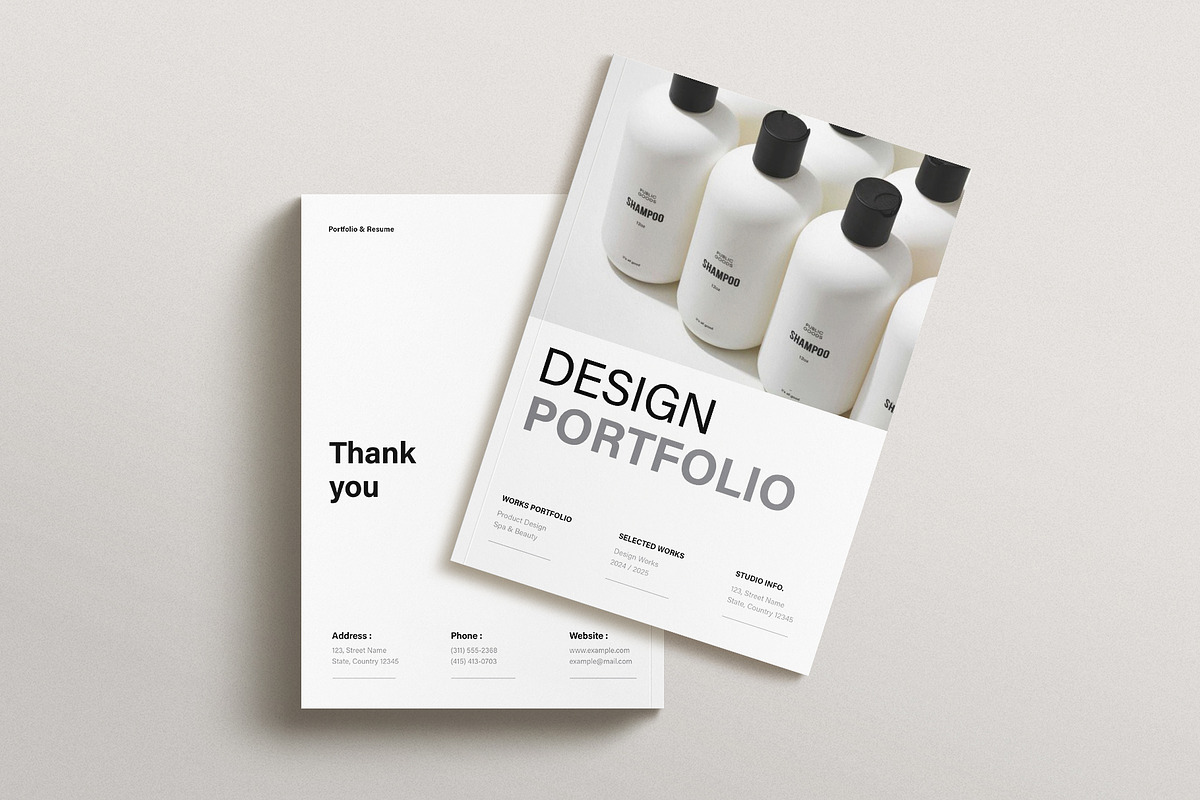 Design Portfolio and Resume Template, a Brochure Template by ArtisanaAura (Photo 11 of 12)