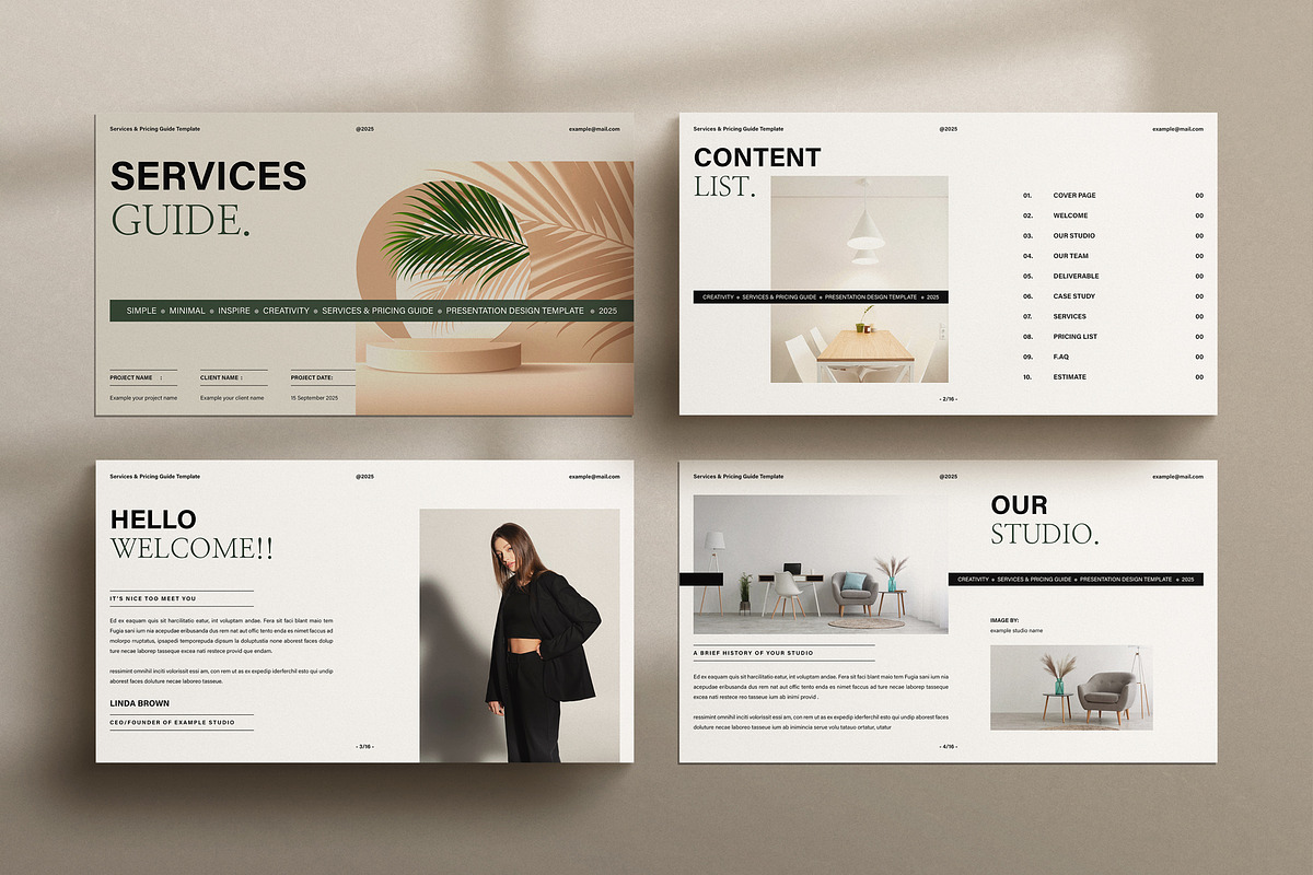 Services and Pricing Guide Template, a Presentation Template by TemplatesForest (Photo 2 of 5)