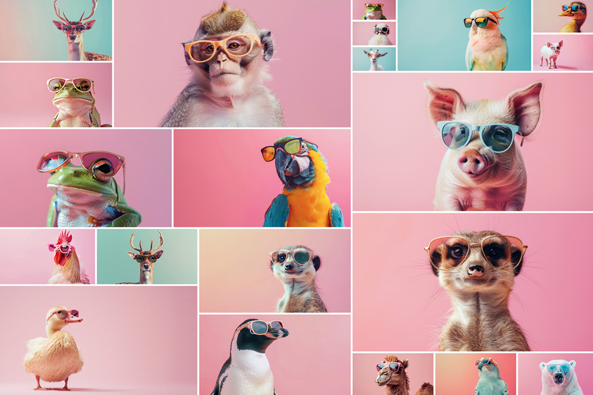 110 Animals in sunglasses, an Animal Photo by Handmadefont (Photo 9 of 18)