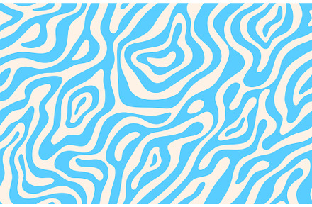 Psychedelic groovy water wave, a Decorative Illustration by Buch&Bee