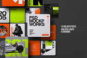 Instagram Post Mockup 15 Media Posts, a Mockup by Avelina Studio (Thumbnail 2 of 3)