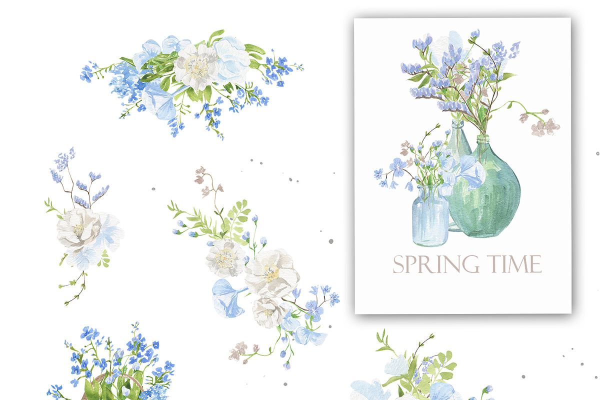 French country style, a Decorative Illustration by Love Watercolor Store (Photo 4 of 11)