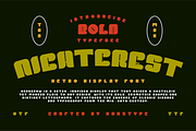 Nightcrest - Bold Font, a Font by Hanstype.com (Thumbnail 1 of 11)