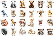 Woodland Clipart, Baby Animals, an Illustration by Sublimation Artist (Thumbnail 2 of 6)
