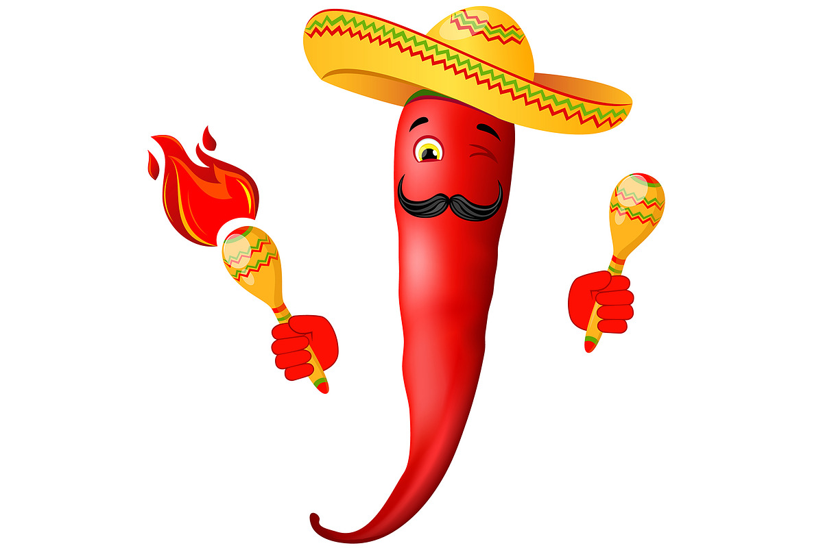 Mr. Hot Pepper, a Food Illustration by iLexx