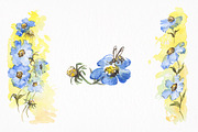 Vintage Floral Watercolors, a Texture Illustration by Graphic Goods Co (Thumbnail 3 of 8)