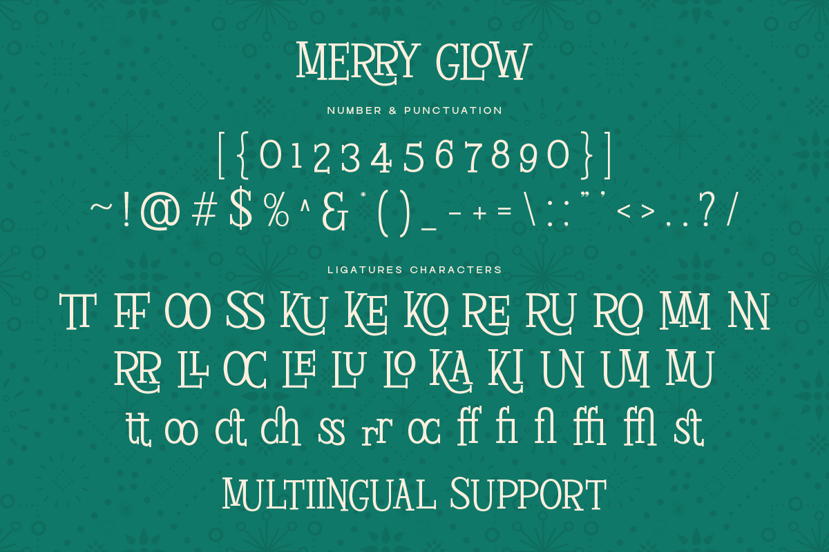 Merry Glow – Christmas Display Serif, a Serif Font by roomspace creative lab (Photo 6 of 10)