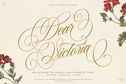 Dear Victoria, a Script Font by JamalCreativeStudio (Thumbnail 1 of 13)