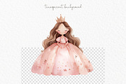 Pink baby princess clipart, a Person Illustration by MyLittleMeow (Thumbnail 7 of 8)