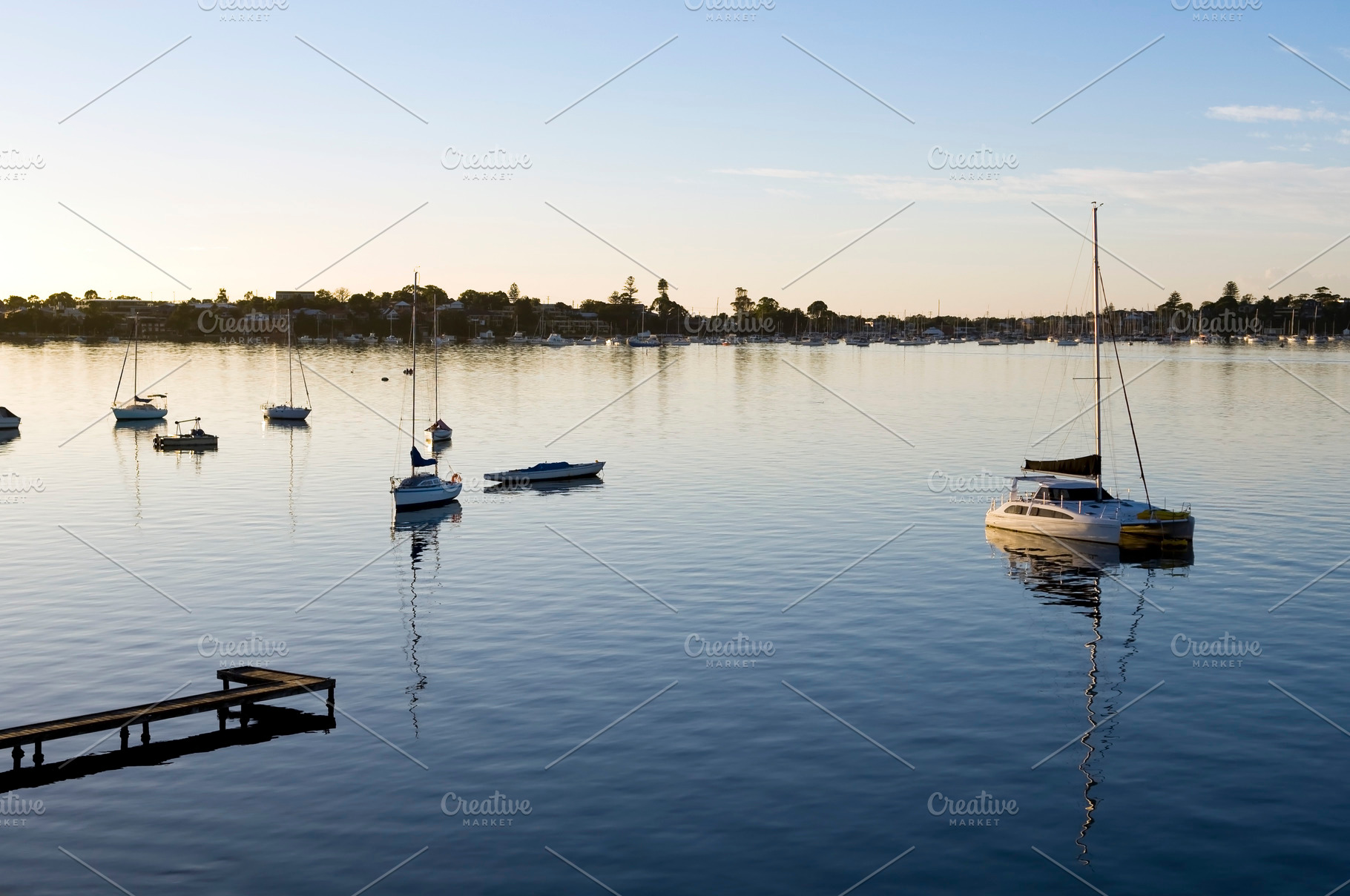 Yachts in Bay, a Nature Photo by THP Creative