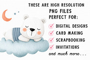 Baby Bear, Baby Shower Clipart, an Illustration by Libby Wishes (Thumbnail 6 of 7)