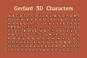 Gerfard 3D, a Serif Font by Craft Supply Co. (Thumbnail 8 of 8)