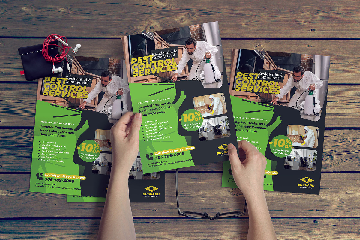 Pest Control Flyer Template, a Flyer Template by floringheorghe (Photo 2 of 4)